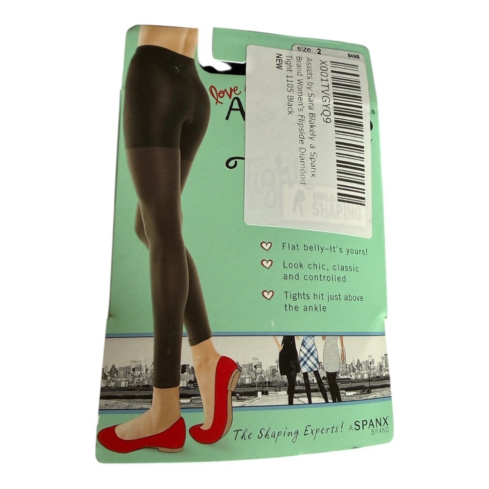 SPANX Assets by Sara Blakely‎ Women's Ankle Length Shaping Tights Black Size 2